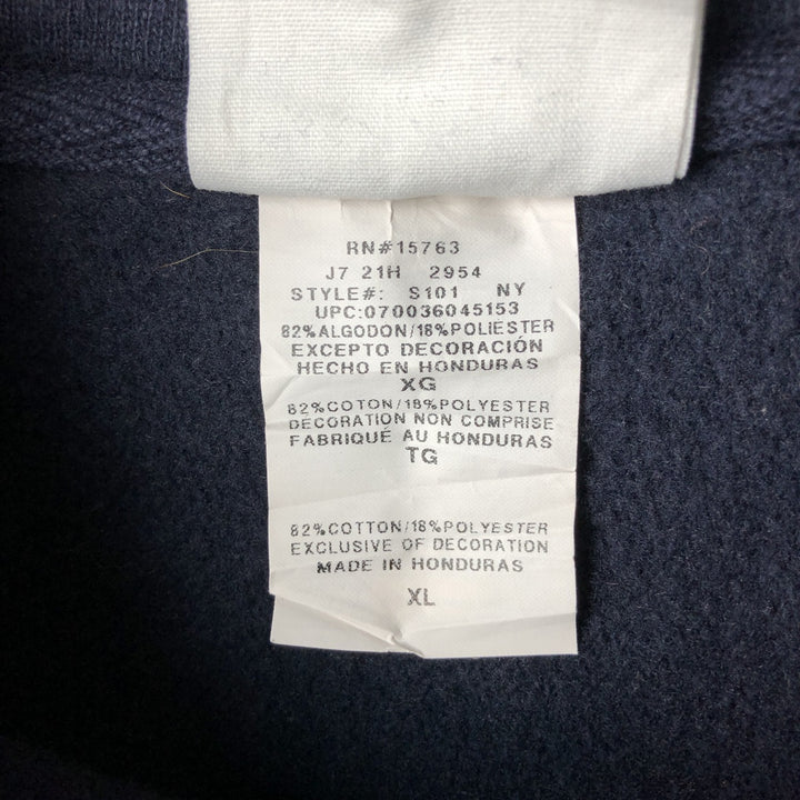 Champion Reverse Weave Graham Tire And Auto Stars and Stripes Advertising Pullover Hoodie (Men's XL equivalent) cotton navy blue type Vintage Second Hand