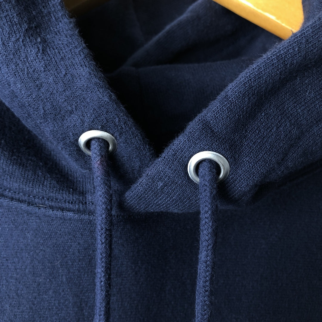 Champion Reverse Weave Graham Tire And Auto Stars and Stripes Advertising Pullover Hoodie (Men's XL equivalent) cotton navy blue type Vintage Second Hand