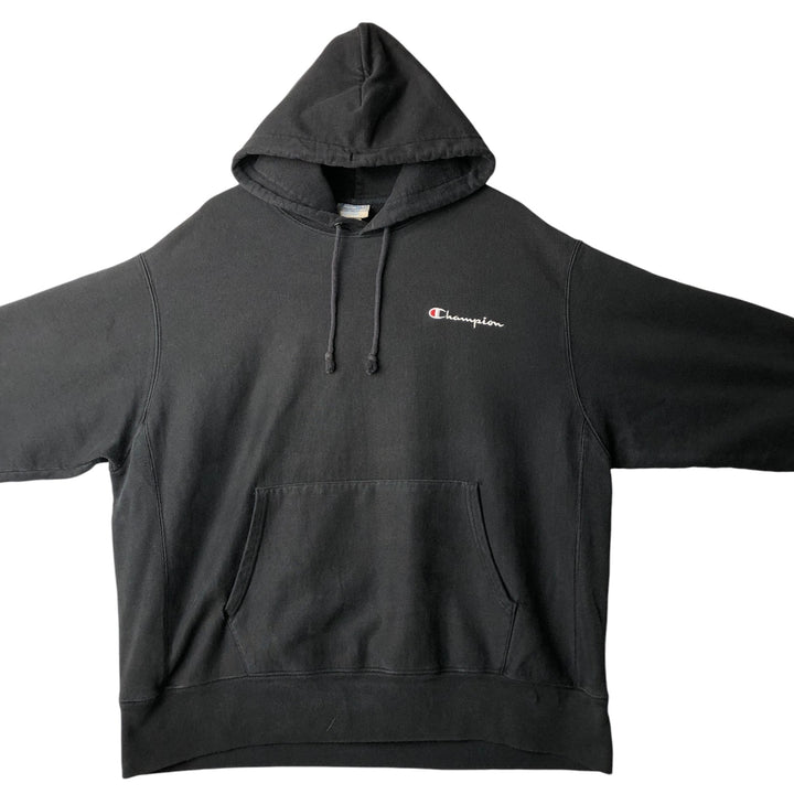 Champion REVERSE WEAVE Reverse Weave Sweat Pullover Hoodie Men's XL cotton black type Vintage Second Hand