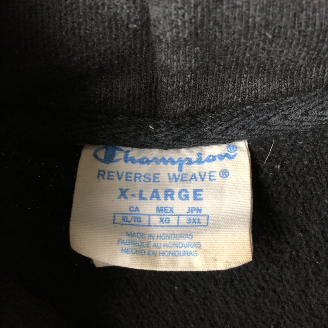 Champion REVERSE WEAVE Reverse Weave Sweat Pullover Hoodie Men's XL cotton black type Vintage Second Hand