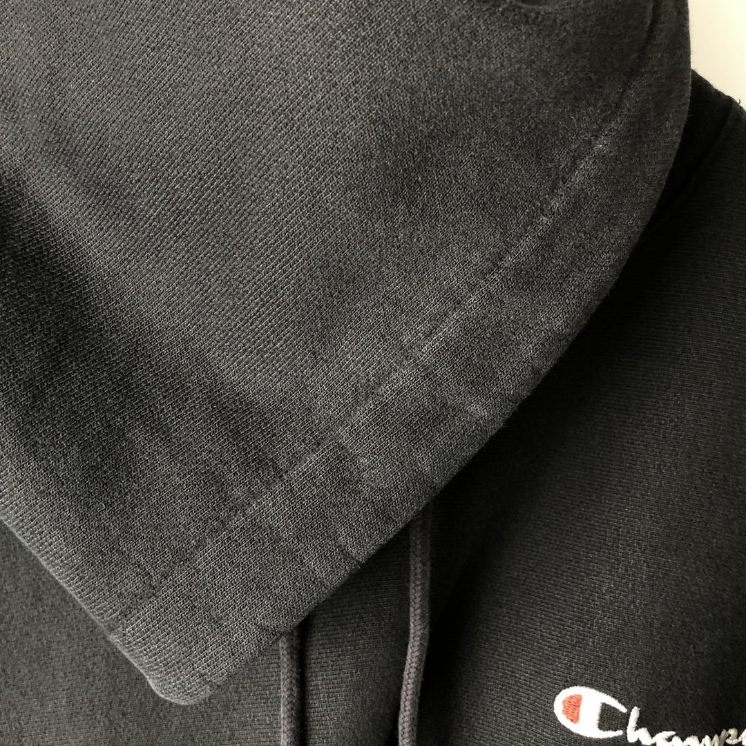 Champion REVERSE WEAVE Reverse Weave Sweat Pullover Hoodie Men's XL cotton black type Vintage Second Hand