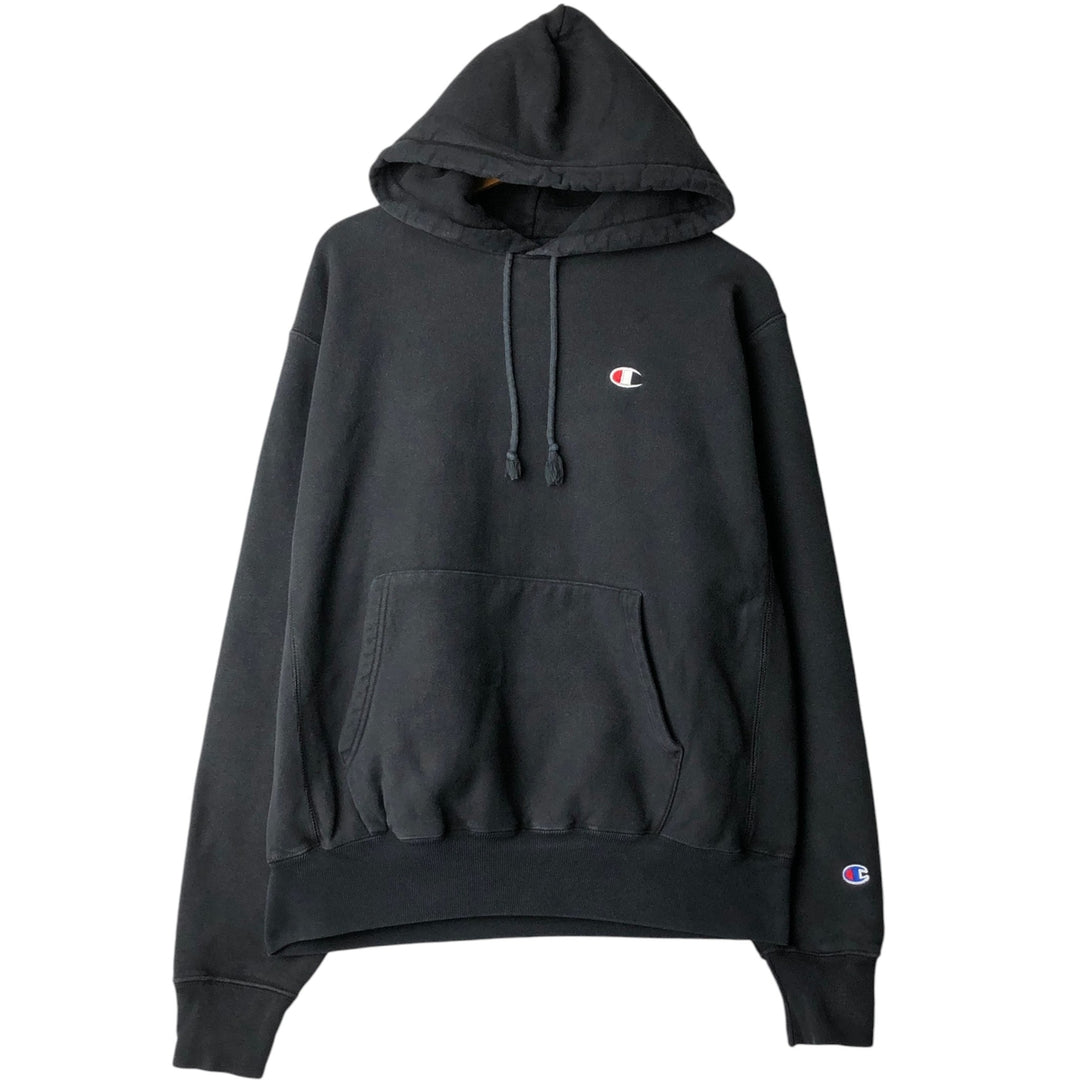 Champion REVERSE WEAVE Reverse Weave Sweat Pullover Hoodie Men's L size unclear black type Vintage Second Hand