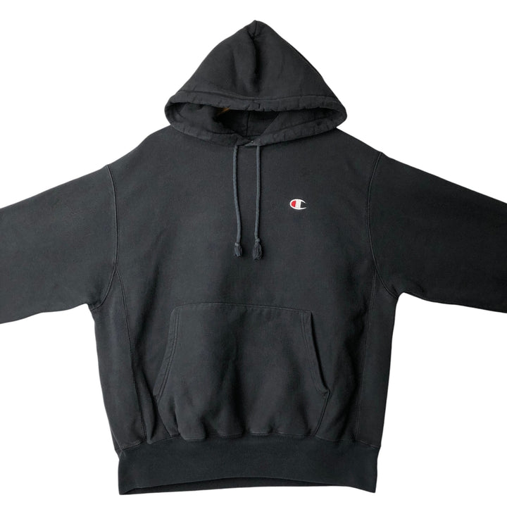 Champion REVERSE WEAVE Reverse Weave Sweat Pullover Hoodie Men's L size unclear black type Vintage Second Hand