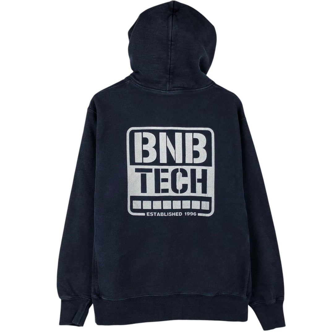 Champion Reverse Weave Advertising Sweat Pullover Hoodie, Men's Size L (approx.) cotton navy blue type Vintage Second Hand