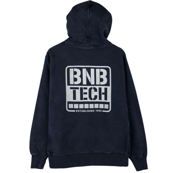 Champion Reverse Weave Advertising Sweat Pullover Hoodie, Men's Size L (approx.) cotton navy blue type Vintage Second Hand