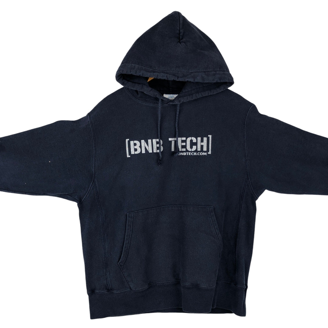 Champion Reverse Weave Advertising Sweat Pullover Hoodie, Men's Size L (approx.) cotton navy blue type Vintage Second Hand