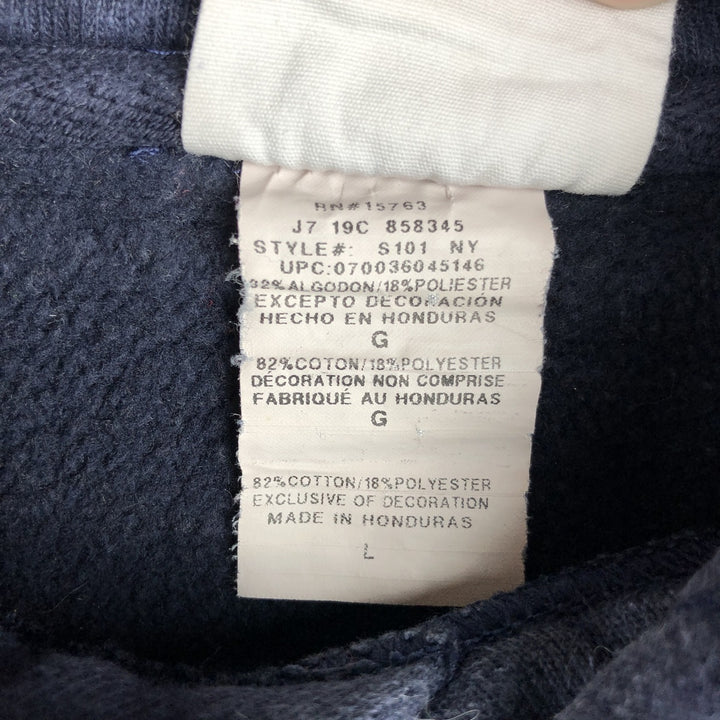Champion Reverse Weave Advertising Sweat Pullover Hoodie, Men's Size L (approx.) cotton navy blue type Vintage Second Hand