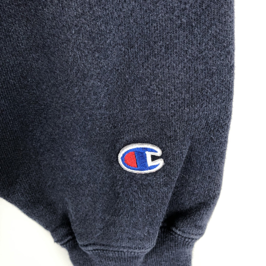 Champion Reverse Weave Advertising Sweat Pullover Hoodie, Men's Size L (approx.) cotton navy blue type Vintage Second Hand