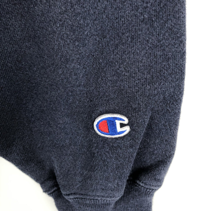 Champion Reverse Weave Advertising Sweat Pullover Hoodie, Men's Size L (approx.) cotton navy blue type Vintage Second Hand
