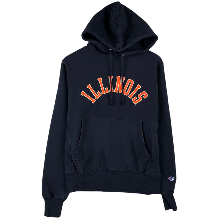 Champion REVERSE WEAVE Reverse Weave College Sweat Pullover Hoodie Men's S cotton navy blue type Vintage Second Hand