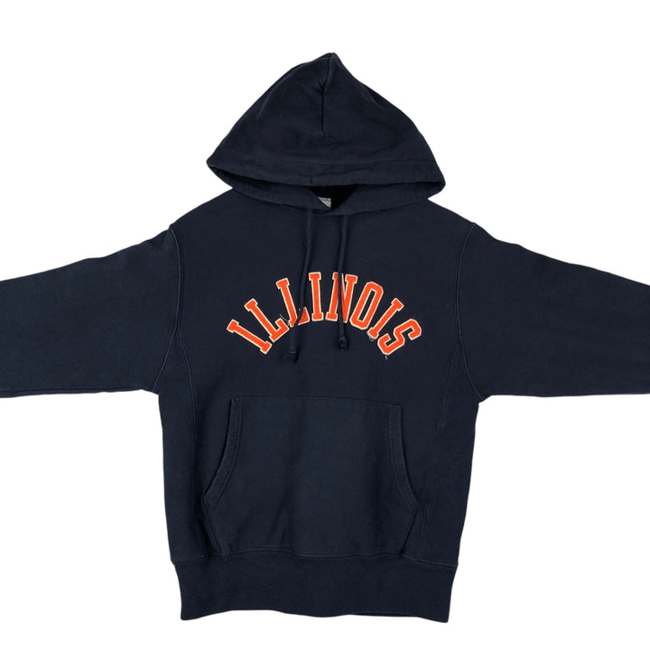 Champion REVERSE WEAVE Reverse Weave College Sweat Pullover Hoodie Men's S cotton navy blue type Vintage Second Hand