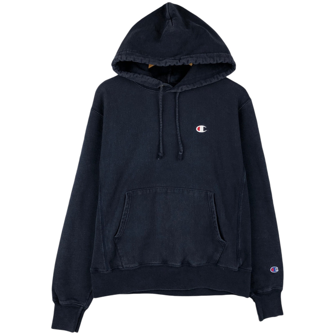 Champion REVERSE WEAVE (Men's size M equivalent) cotton navy blue type Vintage Second Hand