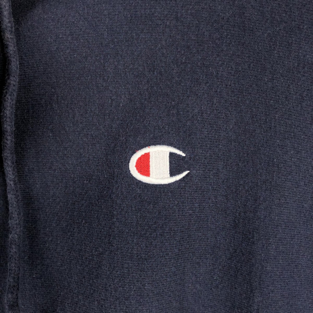 Champion REVERSE WEAVE (Men's size M equivalent) cotton navy blue type Vintage Second Hand