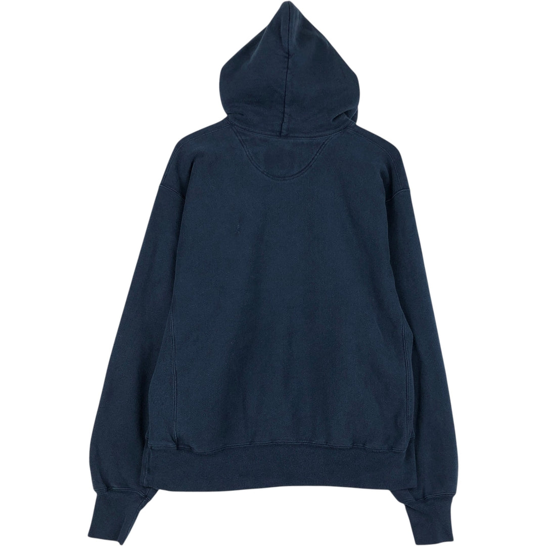 2000'S Champion Premium Reverse Weave College Sweat Pullover Hoodie cotton navy blue type Vintage Second Hand