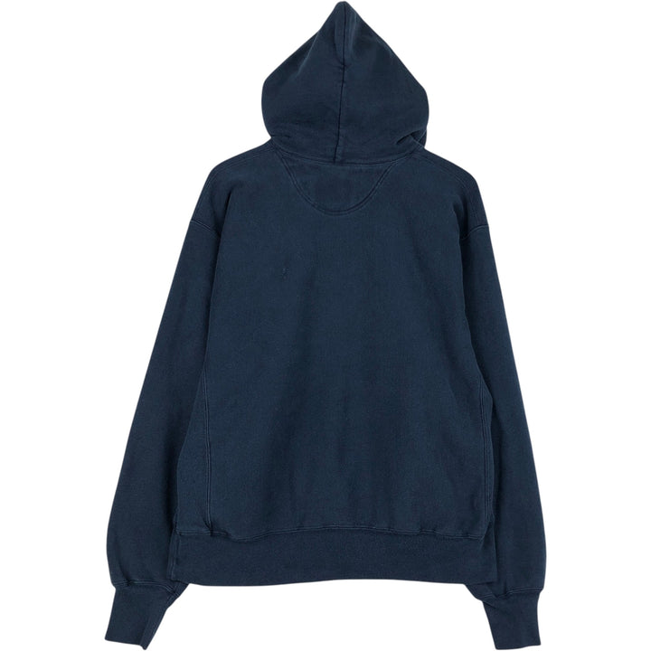2000'S Champion Premium Reverse Weave College Sweat Pullover Hoodie cotton navy blue type Vintage Second Hand