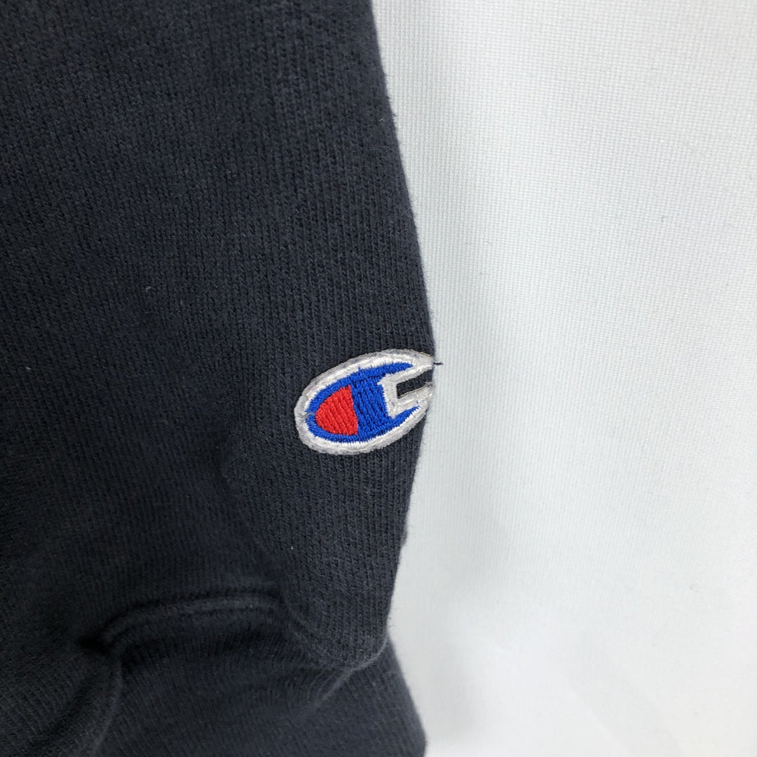 2000'S Champion Original Reverse Weave College Sweatshirt Pullover Hoodie, Men's XXL equivalent. cotton black type Vintage Second Hand