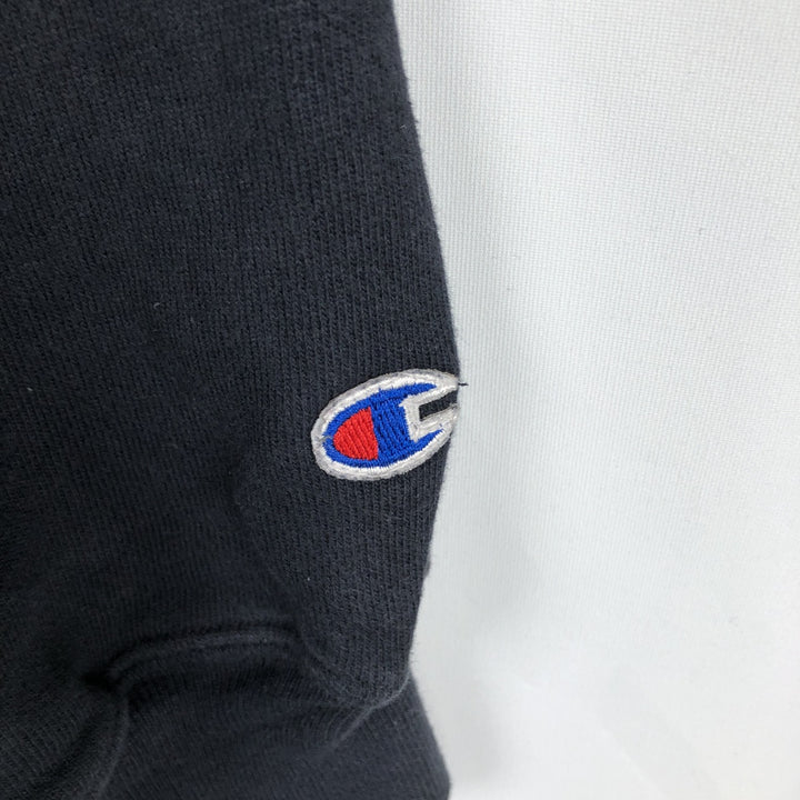 2000'S Champion Original Reverse Weave College Sweatshirt Pullover Hoodie, Men's XXL equivalent. cotton black type Vintage Second Hand