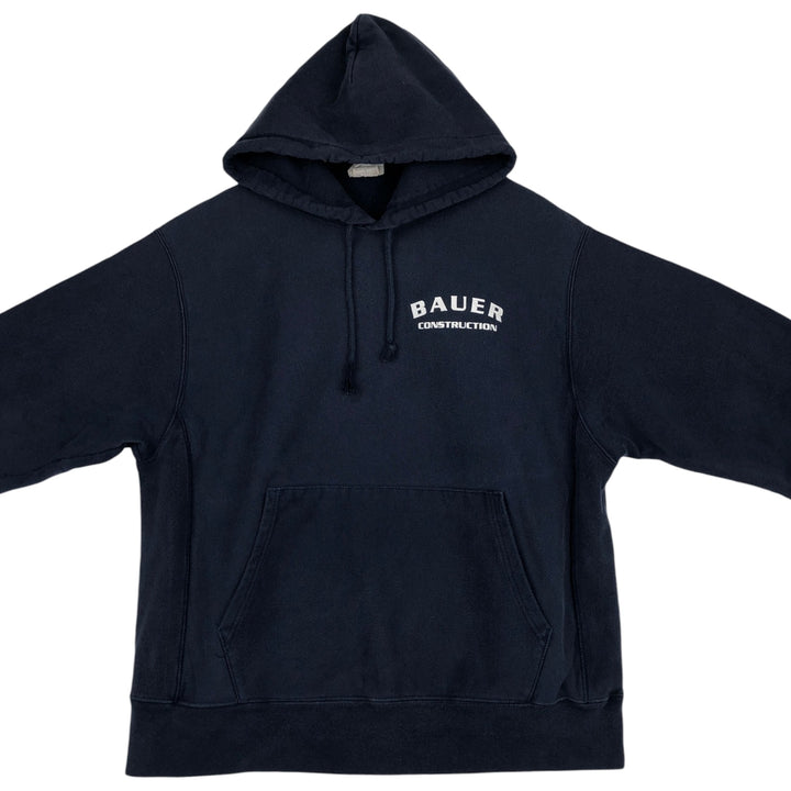 Champion REVERSE WEAVE Advertising Sweat Pullover Hoodie Men's L size cotton navy blue type Vintage Second Hand