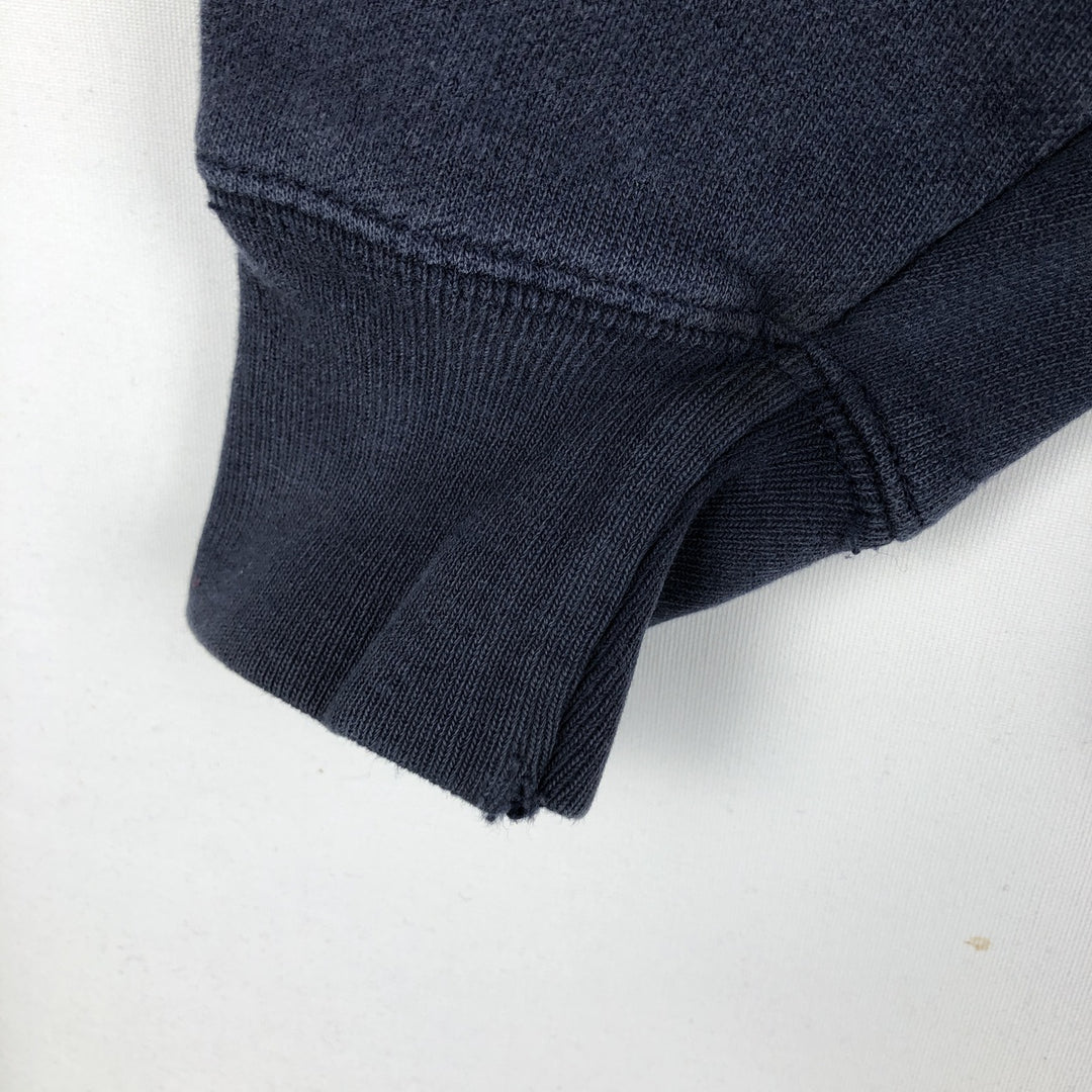 Champion REVERSE WEAVE Advertising Sweat Pullover Hoodie Men's L size cotton navy blue type Vintage Second Hand