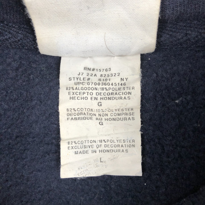 Champion REVERSE WEAVE Advertising Sweat Pullover Hoodie Men's L size cotton navy blue type Vintage Second Hand