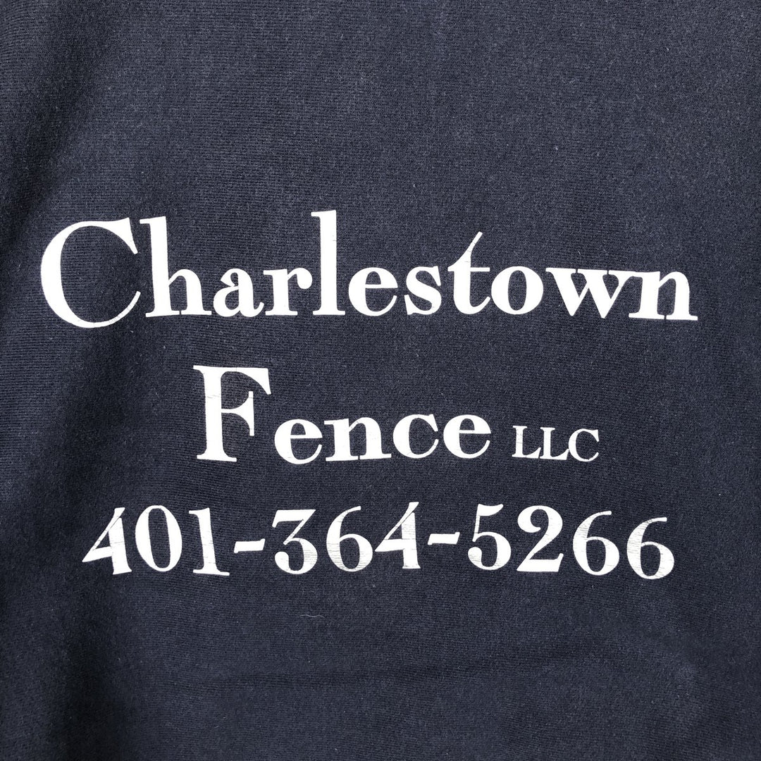 Champion REVERSE WEAVE Advertising Sweat Pullover Hoodie Men's L size cotton navy blue type Vintage Second Hand