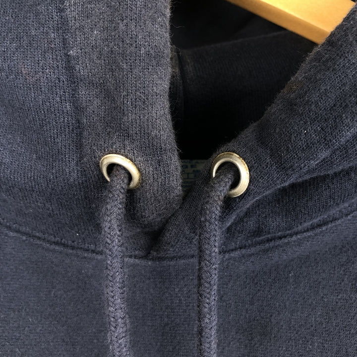 Champion REVERSE WEAVE Advertising Sweat Pullover Hoodie Men's L size cotton navy blue type Vintage Second Hand