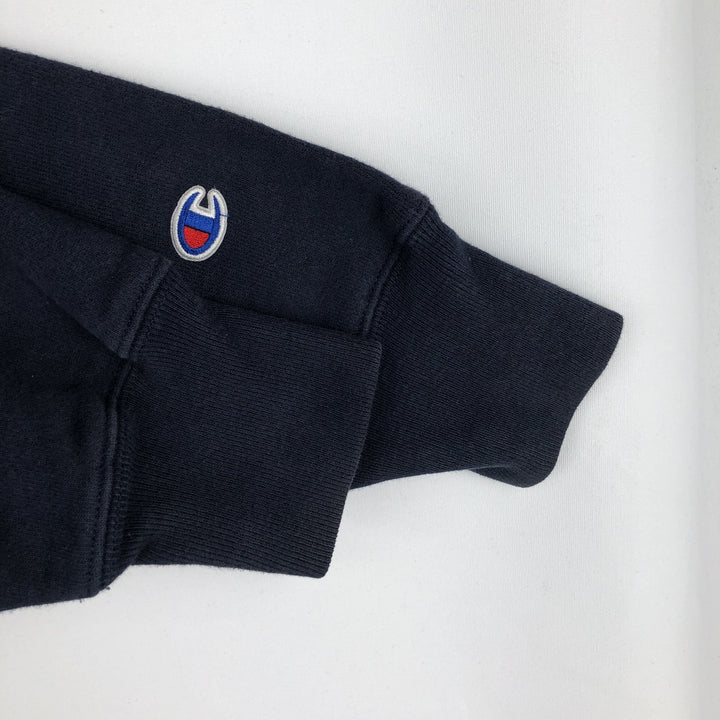 Champion REVERSE WEAVE Advertising Sweat Pullover Hoodie Men's L size cotton navy blue type Vintage Second Hand