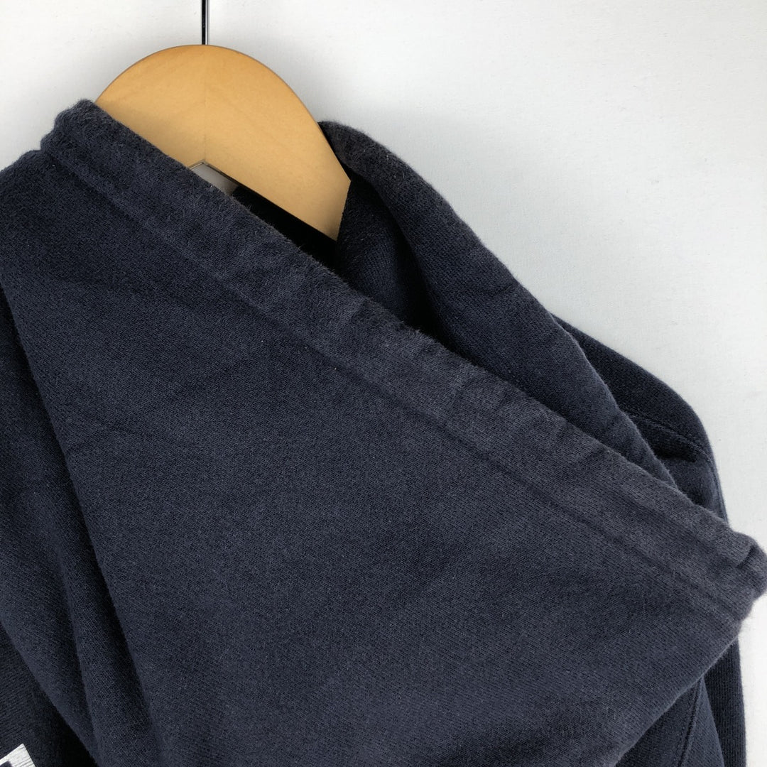 Champion REVERSE WEAVE Advertising Sweat Pullover Hoodie Men's L size cotton navy blue type Vintage Second Hand