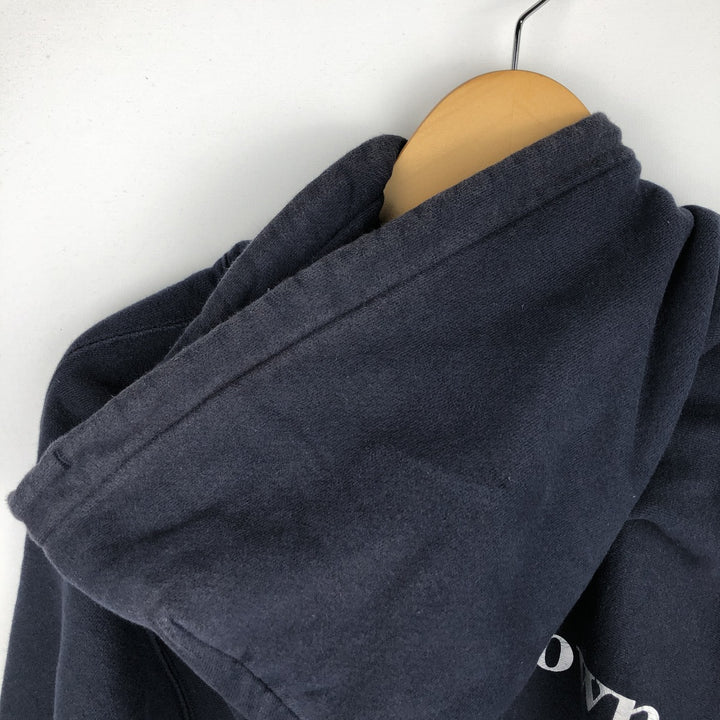 Champion REVERSE WEAVE Advertising Sweat Pullover Hoodie Men's L size cotton navy blue type Vintage Second Hand