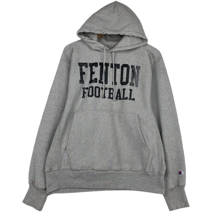 2000'S Champion Premium Reverse Weave College Pullover Hoodie, Men's Size M cotton gray type Vintage Second Hand