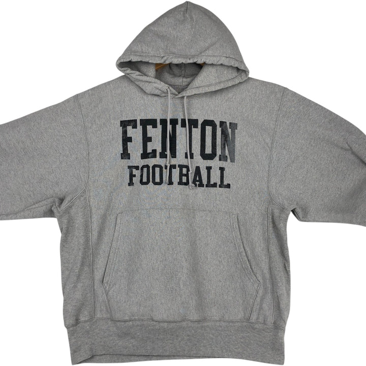2000'S Champion Premium Reverse Weave College Pullover Hoodie, Men's Size M cotton gray type Vintage Second Hand