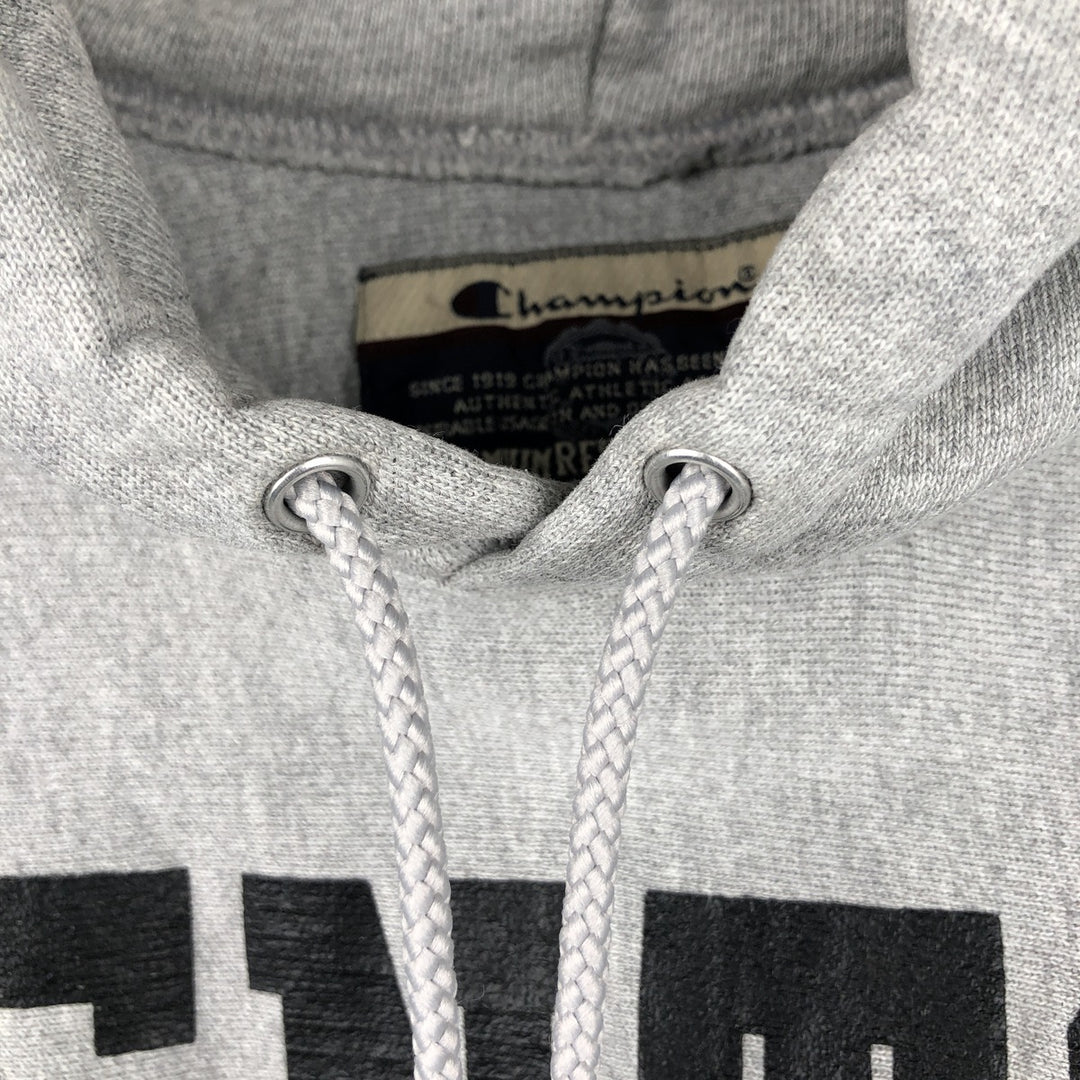 2000'S Champion Premium Reverse Weave College Pullover Hoodie, Men's Size M cotton gray type Vintage Second Hand