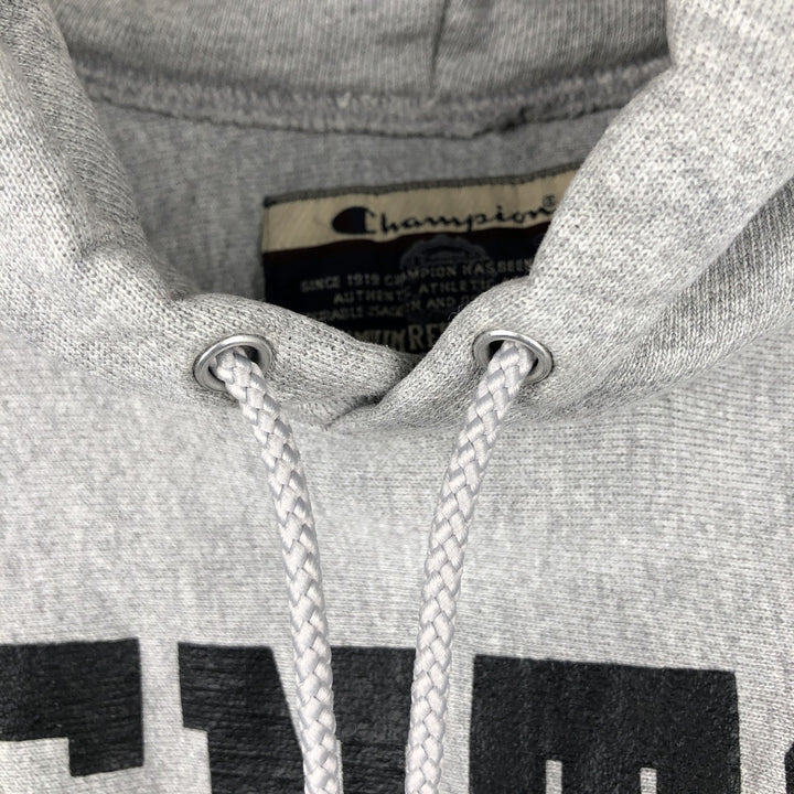 2000'S Champion Premium Reverse Weave College Pullover Hoodie, Men's Size M cotton gray type Vintage Second Hand