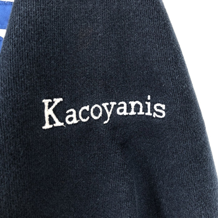 2000'S Champion Premium Reverse Weave College Sweatshirt Pullover Hoodie (Men's Size L equivalent) cotton navy blue type Vintage Second Hand