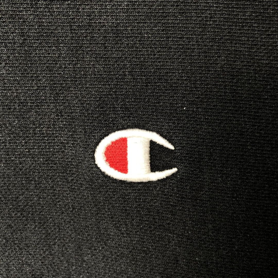 Champion REVERSE WEAVE Reverse Weave Sweat Pullover Hoodie Men's L size cotton black type Vintage Second Hand