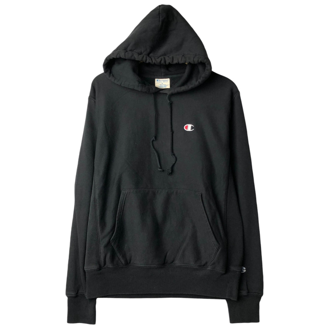 Champion REVERSE WEAVE Reverse Weave Sweat Pullover Hoodie Men's M cotton black type Vintage Second Hand