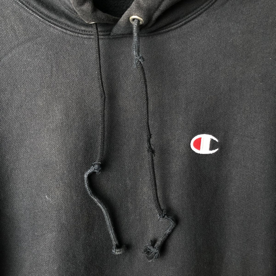 Champion REVERSE WEAVE Reverse Weave Sweat Pullover Hoodie Men's M cotton black type Vintage Second Hand