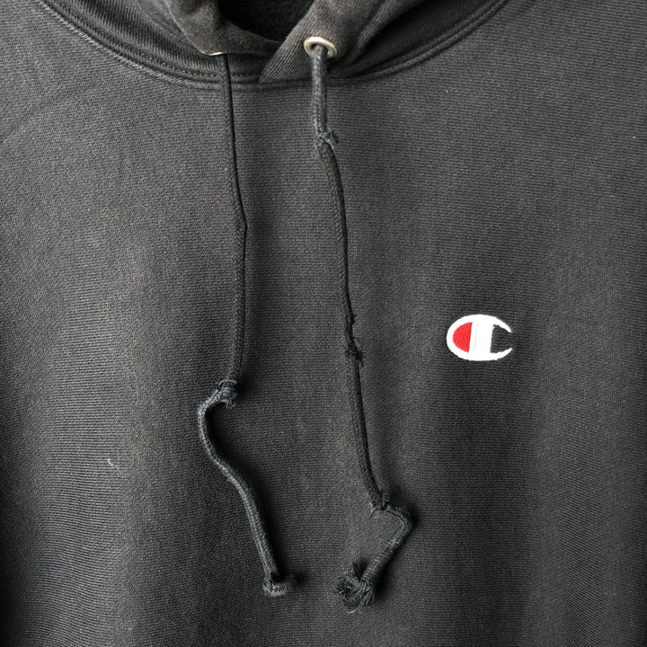 Champion REVERSE WEAVE Reverse Weave Sweat Pullover Hoodie Men's M cotton black type Vintage Second Hand