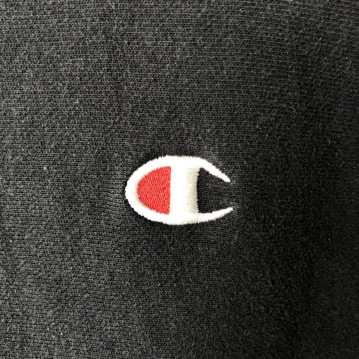 Champion REVERSE WEAVE Reverse Weave Sweat Pullover Hoodie Men's L size cotton black type Vintage Second Hand