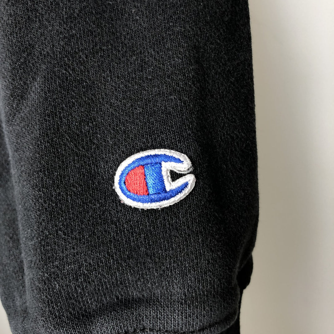 Champion REVERSE WEAVE Reverse Weave Sweat Pullover Hoodie Men's L size cotton black type Vintage Second Hand