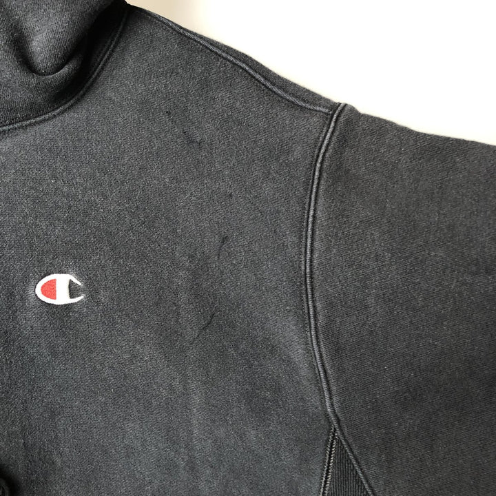 Champion REVERSE WEAVE Reverse Weave Sweat Pullover Hoodie Men's L size cotton black type Vintage Second Hand