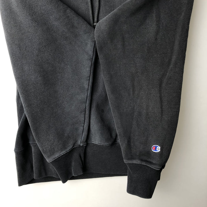 Champion REVERSE WEAVE Reverse Weave Sweat Pullover Hoodie Men's L size cotton black type Vintage Second Hand