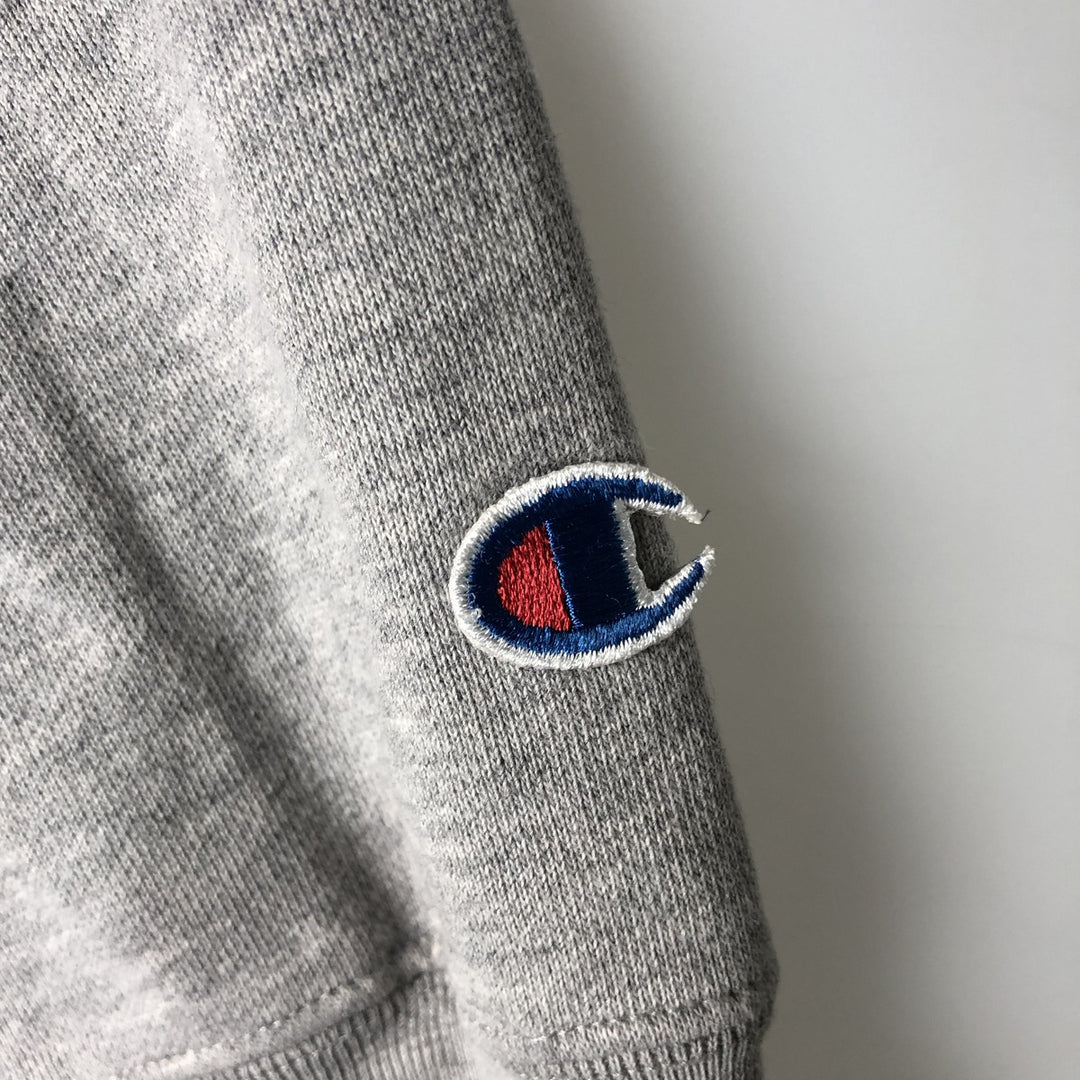2000'S Champion Wisconsin University College Sweatshirt Pullover Hoodie (Men's Size M) cotton gray type Vintage Second Hand