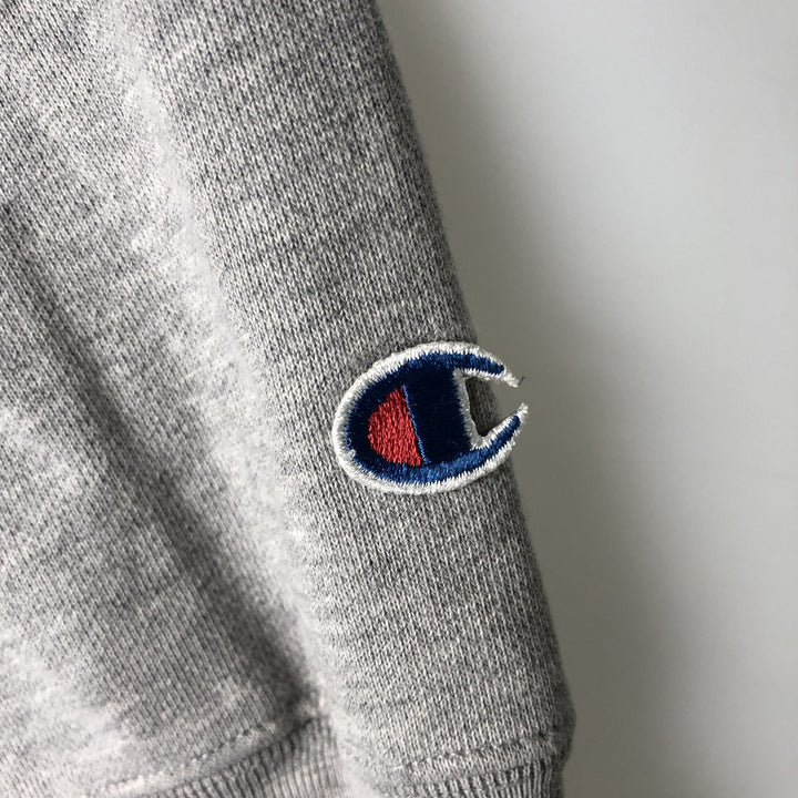 2000'S Champion Wisconsin University College Sweatshirt Pullover Hoodie (Men's Size M) cotton gray type Vintage Second Hand