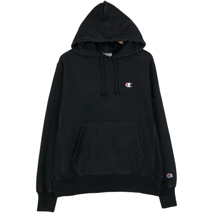 Champion REVERSE WEAVE Reverse Weave Sweat Pullover Hoodie Men's M cotton black type Vintage Second Hand