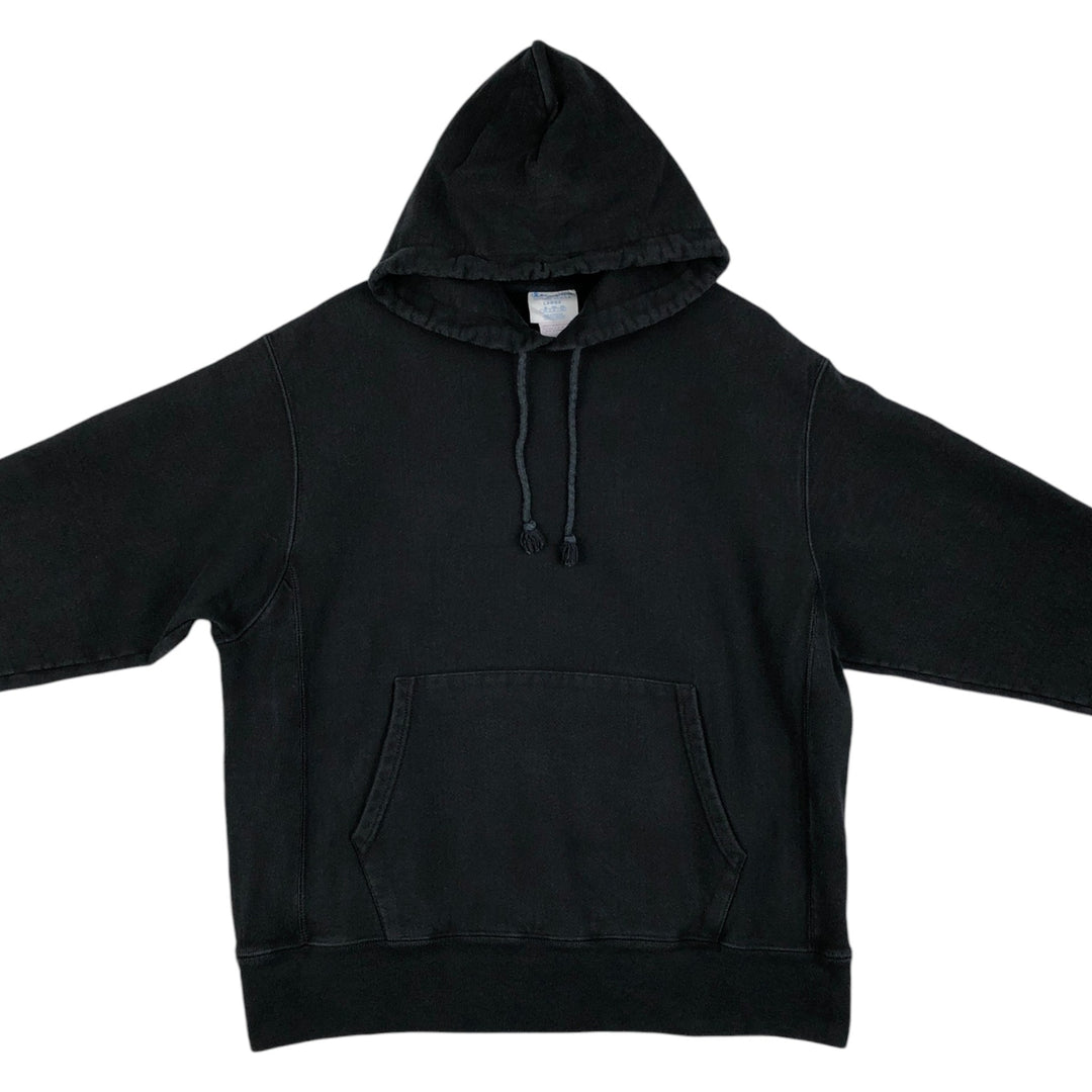 Champion REVERSE WEAVE Reverse Weave Sweat Pullover Hoodie Men's L size cotton black type Vintage Second Hand