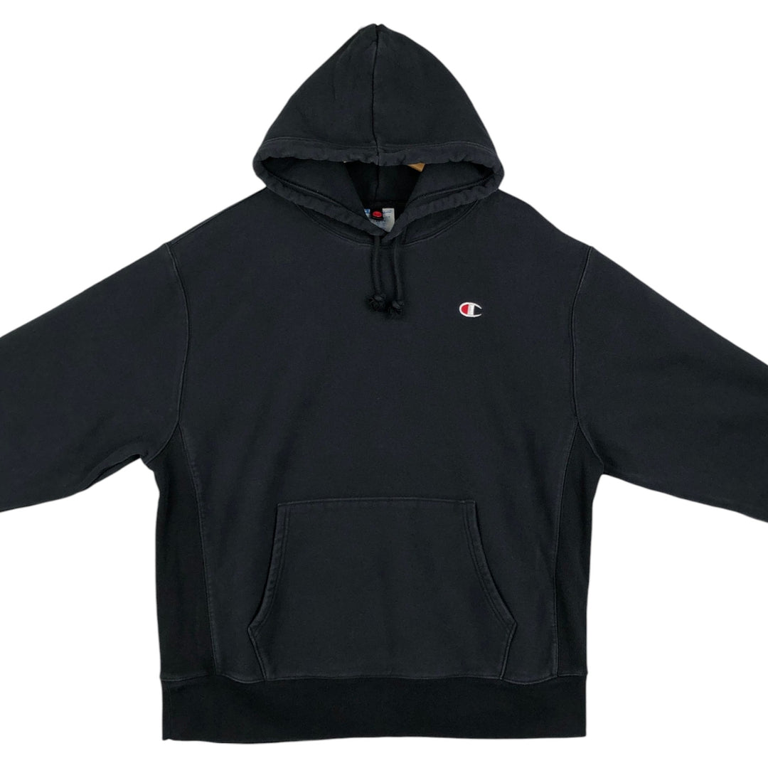 Champion REVERSE WEAVE Reverse Weave Sweat Pullover Hoodie Men's XL cotton black type Vintage Second Hand