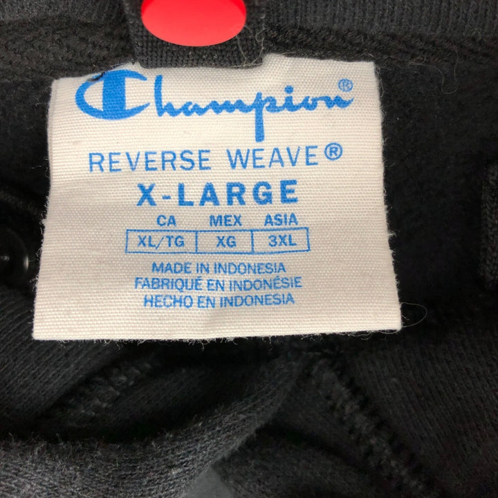 Champion REVERSE WEAVE Reverse Weave Sweat Pullover Hoodie Men's XL cotton black type Vintage Second Hand
