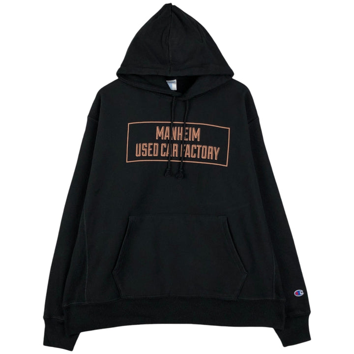Champion REVERSE WEAVE Reverse Weave Sweat Pullover Hoodie Men's XL cotton black type Vintage Second Hand
