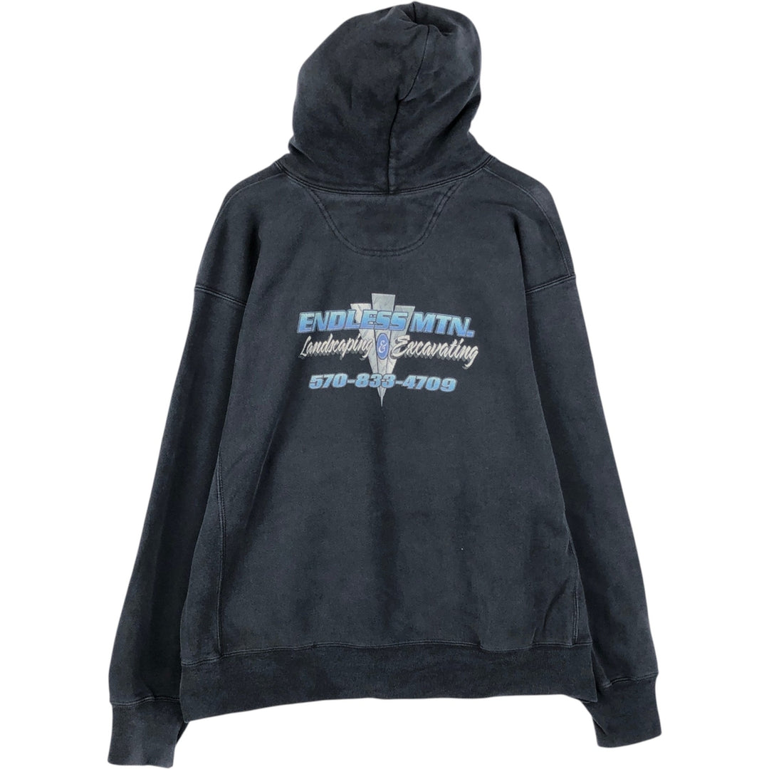 00'S Champion PREMIUM REVERSE WEAVE Premium Reverse Weave Sweat Pullover Hoodie Men's XL cotton black type Vintage Second Hand